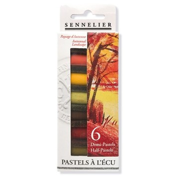 SENNELIER PASTELS À L'ÉCU SET TONALITÀ AUTUNNO 6 MEZZI PASTELLI