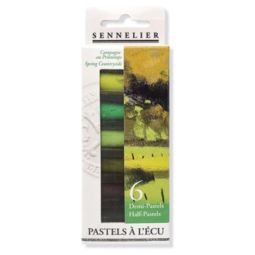 SENNELIER PASTELS À L'ÉCU SET TONALITÀ CAMPAGNA DE PRIMAVERA 6 MEZZI PASTELLI