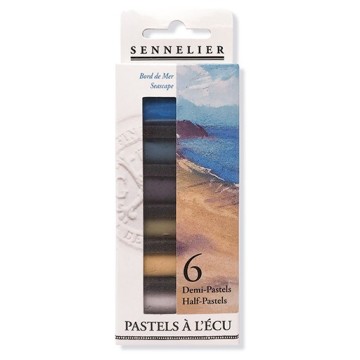 SENNELIER PASTELS À L'ÉCU SET RIVA DEL MARE 6 MEZZI PASTELLI
