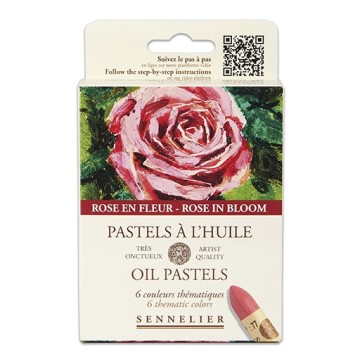 SENNELIER PASTELS À L'HUILE SET TEMATICO ROSA IN FIORE 6 PASTELLI AD OLIO