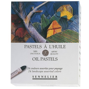 SENNELIER PASTELS À L'HUILE SET PAESAGGIO 24 PASTELLI AD OLIO
