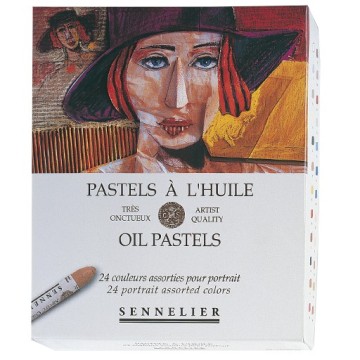SENNELIER PASTELS À L'HUILE SET RITRATTO 24 PASTELLI AD OLIO
