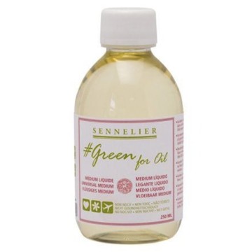 SENNELIER GREEN FOR OIL MEDIUM LIQUIDO PER COLORI AD OLIO