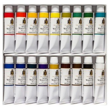 TURNER ARTIST WATERCOLOUR SET ACQUERELLI 18 TUBETTI 15 ML