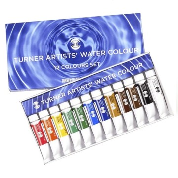 TURNER ARTIST WATERCOLOUR SET ACQUERELLI 12 TUBETTI 5 ML