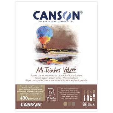 CANSON MI-TEINTES VELVET BLOCCO PER PASTELLO 430 G