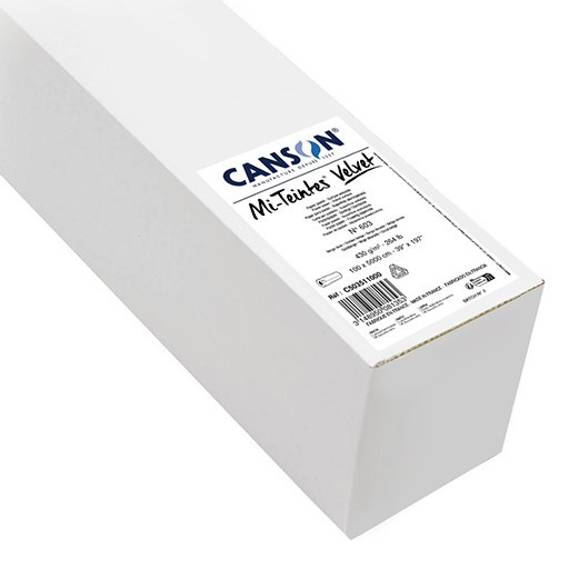 CANSON MI-TEINTES VELVET PASTELLPAPIER ROLLE 430 G