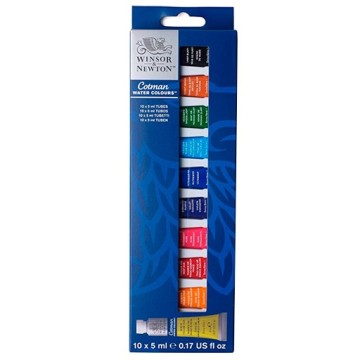 WINSOR & NEWTON SET INTRODUTTIVO ACQUERELLI COTMAN 10 X 5 ML