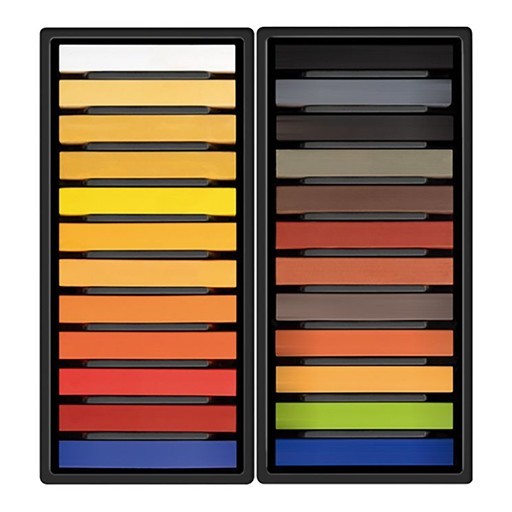 MILAN ART COFFRET 24 PASTELS TENDRES COULEURS PORTRAIT