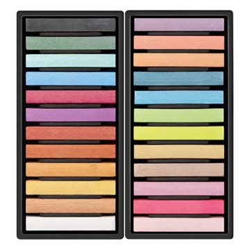 MILAN ART SCATOLA 24 PASTELLI MORBIDI COLORI METALLIZZATI