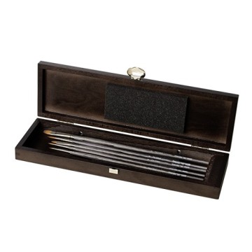 DA VINCI SCATOLA LEGNO 5 PENNELLI COLINEO PER OLIO E ACRILICO SERIE 4026