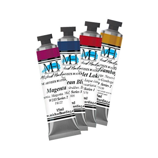 MICHAEL HARDING WATERCOLOUR MARLAINE MICHIE INTRO SET OF 4 X 15 ML TUBES