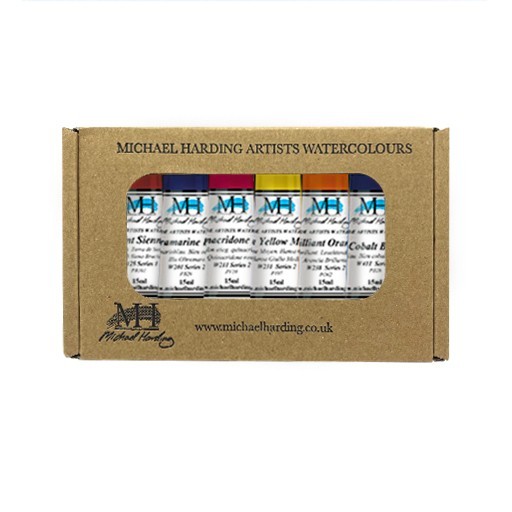 MICHAEL HARDING AQUARELLFARBE BRIENNE BROWN ESSENTIALS SET 4 X 15 ML TUBEN
