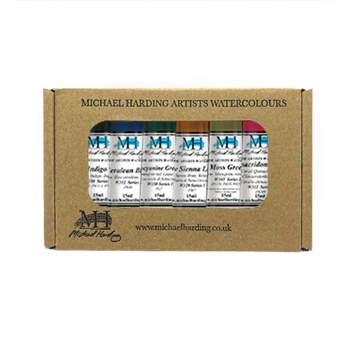 MICHAEL HARDING OCEAN SHORE SET - ACUARELA 6 TUBOS 15 ML