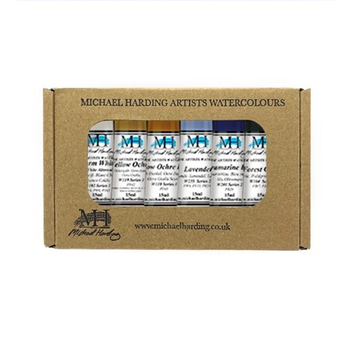 MICHAEL HARDING WATERCOLOUR MISTY LONDON SET OF 6 X 15 ML TUBES