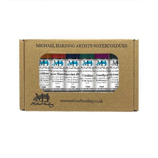 MICHAEL HARDING AQUARELLFARBE GRANULATION SET 6 X 15 ML TUBEN