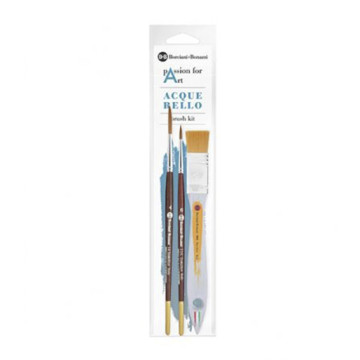BORCIANI E BONAZZI PASSION FOR ART - KIT 3 PENNELLI PER ACQUERELLO