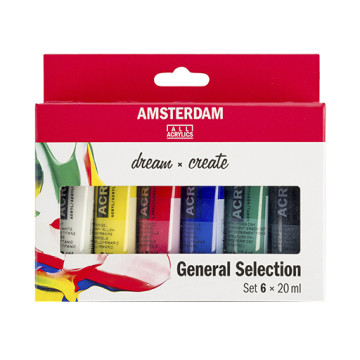AMSTERDAM STANDARD SERIES SET COLORI ACRILICI SELEZIONE GENERALE
