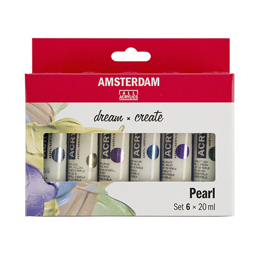 AMSTERDAM STANDARD SERIES ACRYLIC PAINT SET PEARLESCENT COLOURS