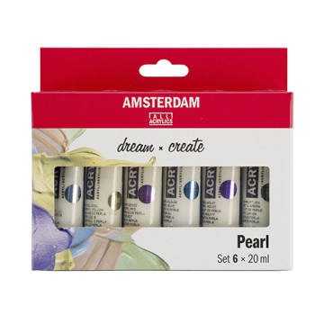 AMSTERDAM STANDARD SERIES SET COLORI ACRILICI PERLATI