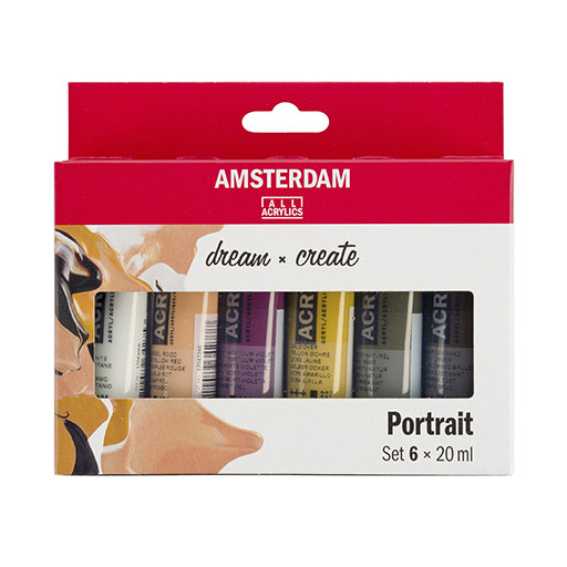 AMSTERDAM STANDARD SERIES ACRYLIC PAINT SET PORTRAIT COLOURS