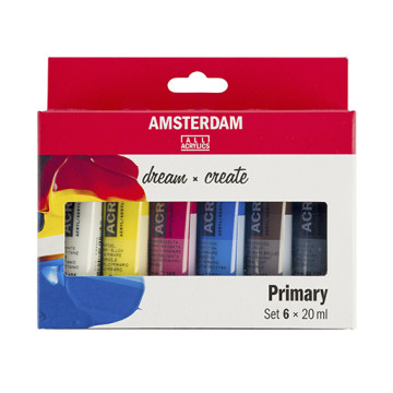 AMSTERDAM STANDARD SERIES SET COLORI ACRILICI PRIMARI