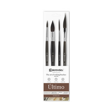 ESCODA SET 4 PENNELLI ÚLTIMO PER ACQUERELLO SERIE 8911