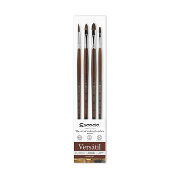ESCODA SET 4 PENNELLI VERSÁTIL PER OLIO E ACRILICO SERIE 8953