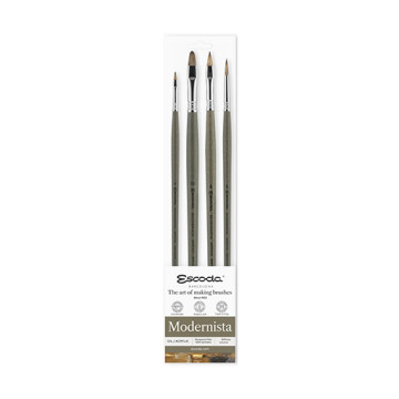 ESCODA SET 4 PENNELLI MODERNISTA PER OLIO E ACRILICO SERIE 8956