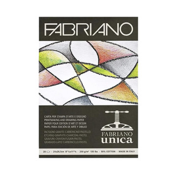 FABRIANO UNICA BLOCCO DI CARTA PER STAMPA D'ARTE
