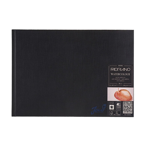 FABRIANO WATERCOLOUR BOOK - CARNET AQUARELLE 200 G COUVERTURE RIGIDE