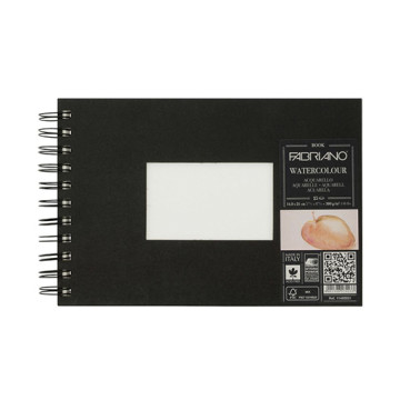 FABRIANO WATERCOLOUR BOOK QUADERNO PER ACQUERELLO SPIRALATO COPERTINA RIGIDA 200 G