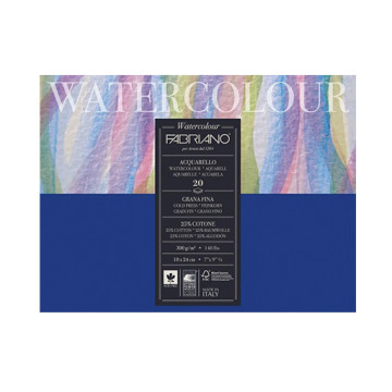 FABRIANO WATERCOLOUR BLOCCO PER ACQUERELLO GRANA FINE 300 G