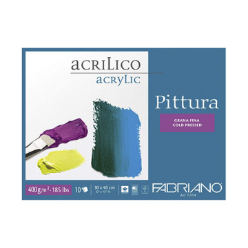 FABRIANO PITTURA BLOCCO PER ACRILICO GRANA FINE 400 G