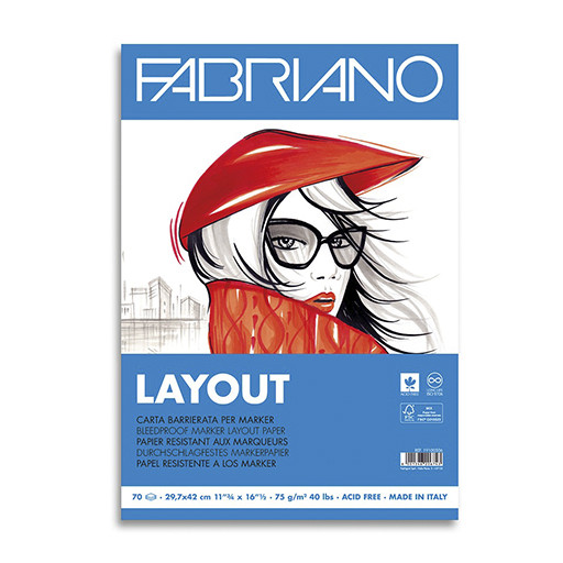 FABRIANO BLOCCO LAYOUT 75 G