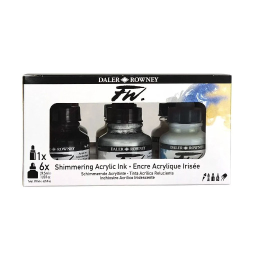 DALER ROWNEY FW LEUCHTENDE FARBEN SET 6 TINTEN