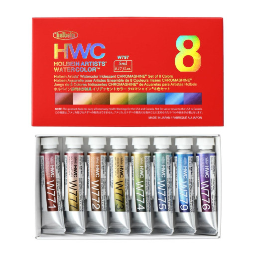 HOLBEIN ACUARELA ARTISTS SET CHROMASHINE 8 TUBOS 5 ML