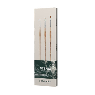 ESCODA SCENIC MINIATURE SET SERIE 8864 - 3 PENNELLI PER MINIATURE