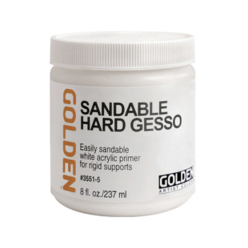 GOLDEN SANDABLE HARD GESSO - APPRÊT ACRYLIQUE PONCABLE