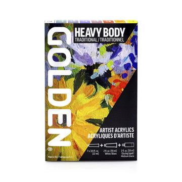 GOLDEN HEAVY BODY TRADITIONAL - SET TRADIZIONALE COLORI ACRILICI DENSI