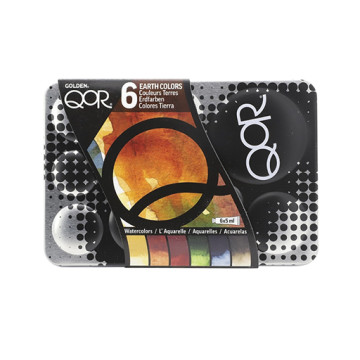 GOLDEN QOR EARTH COLORS - SET ACQUERELLI COLORI TERRA 6 TUBETTI 5 ML