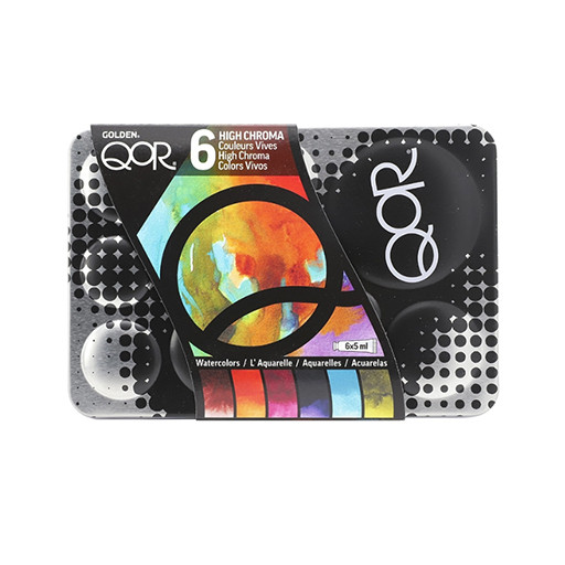 GOLDEN QOR HIGH CHROMA - SET AQUARELLE HAUT CHROMATISME 6 TUBES 5 ML