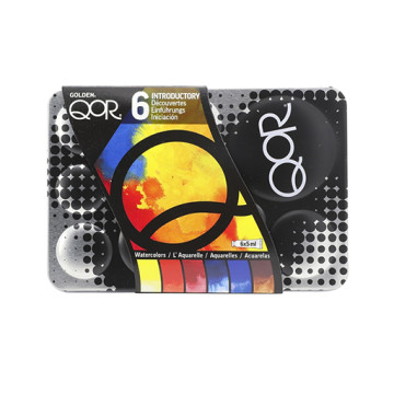 GOLDEN QOR 6 INTRODUCTORY - SET ACQUERELLI COLORI INTRODUTTIVI 6 TUBETTI 5 ML