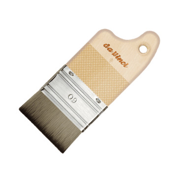 DA VINCI FIT SYNTHETICS PENNELLESSA PIATTA FIBRA SINTETICA GRIGIO SCURO MANICO EXTRA CORTO SERIE 5077