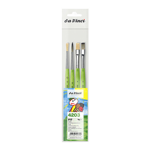 DA VINCI SET FIT SYNTHETICS 4 PENNELLI SINTETICI SERIE 4203