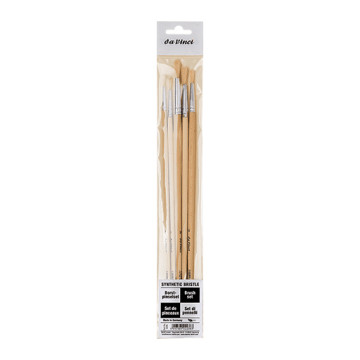 DA VINCI SET SYNTHETIC BRISTLE 5 PENNELLI SETOLA SINTETICA SERIE 5295