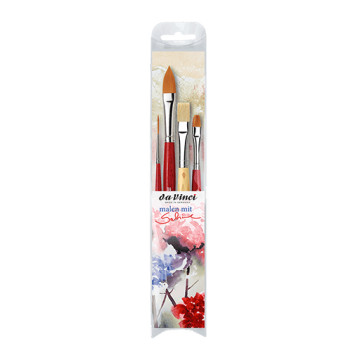 DA VINCI SET SABINE DREHER 4 PENNELLI SINTETICI MANICO CORTO SERIE 11732