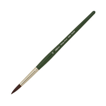 SILVER RUBY SATIN ROUND PINCEL REDONDO MANGO CORTO SERIE 2500S