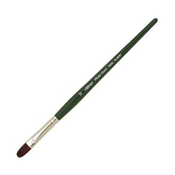 SILVER RUBY SATIN FILBERT PINCEL PLANO OVALADO  MANGO CORTO SERIE 2503S