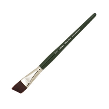 SILVER BRUSH RUBY SATIN ANGULAR PENNELLO PIATTO OBLIQUO MANICO CORTO SERIE 2506S